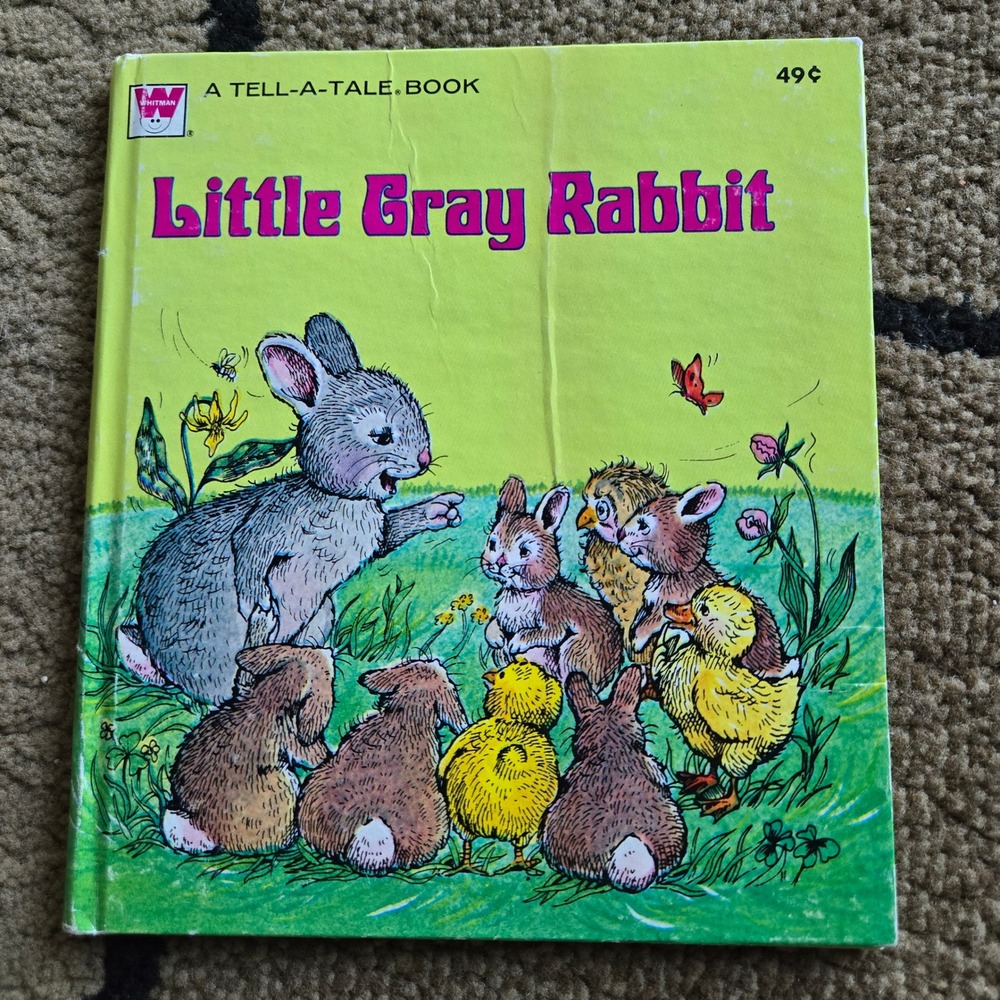 Vintage Whitman Tell-A-Tale Little Gray Rabbit Childrens Hardcover Book 2409-4